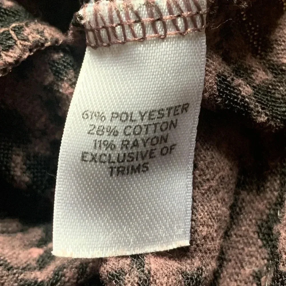 Rubbish Sleeveless Top Purple Animal Print Size Medium - Picture 7 of 8